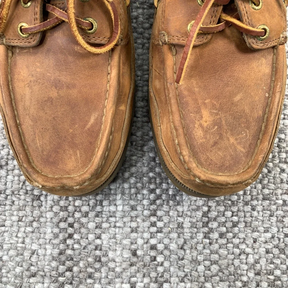 Sperry Top-Sider Boat Shoes Mens 12M Brown Leather Lug Sole 0761742